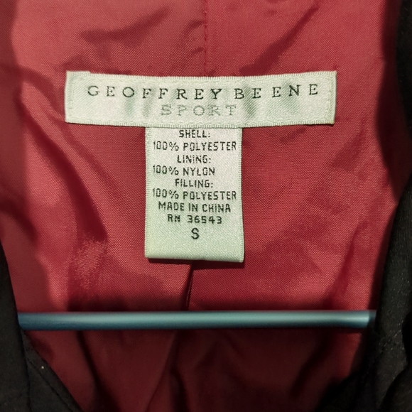 Geoffrey Beene Sport Quilted Jacket Black Size Small - Picture 3 of 6